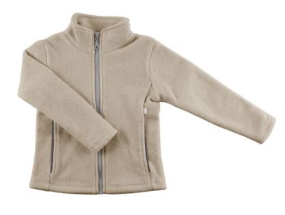 Jacke Style HELI, GOTS Baumwollfleece, Beige