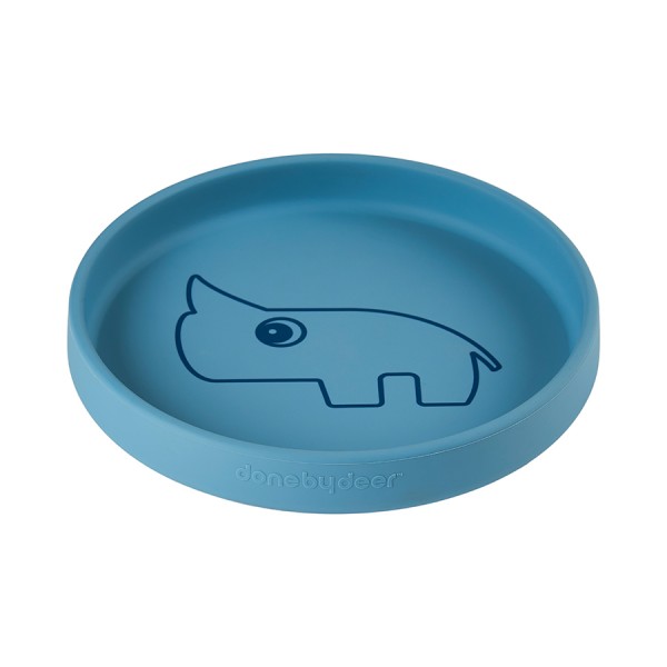 Silikon Teller Nozo Blau