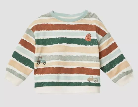 Sweatshirt Trecker Streifen Bunt