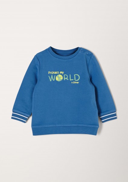 Sweatshirt "world", royalblau