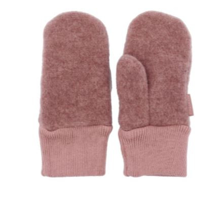 Mini-Fausthandschuhe GOTS Wollfleece rosa