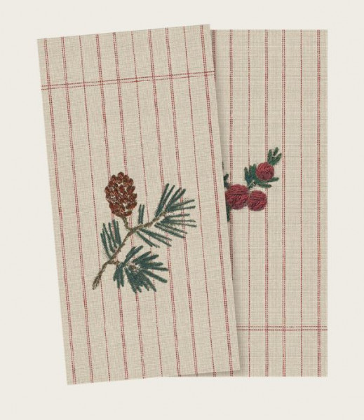 Serviette Brindille de noel
