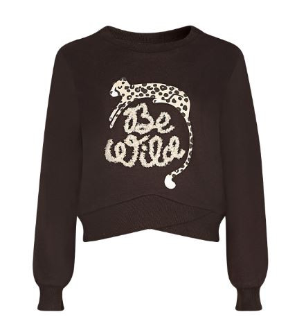 Sweatshirt Schwarz Leo
