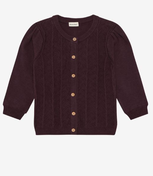Strickjacke Dunkellila