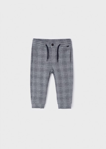 Hosen kariert, grau