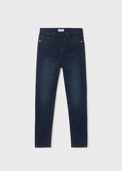 Jeans-Hose Basic, dunkel