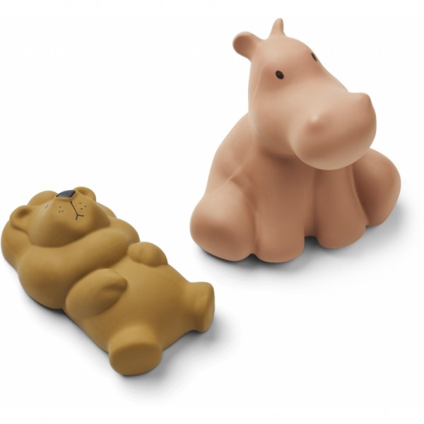 Badespielzeug "Vikky", 2er-Pack, Safari tuscany rose mix