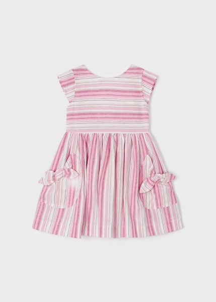 Kleid mit Streifen, hibiskus