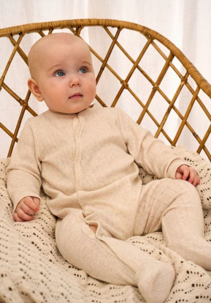 Strampler beige- Muster