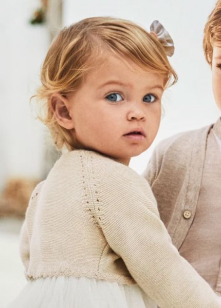 Bolero Strickjacke, champagne