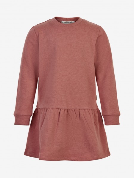 Sweat Kleid langarm, canyon rose
