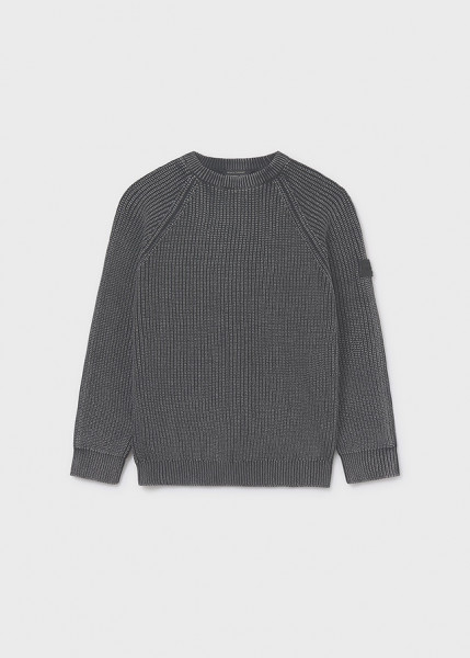 Pullover Etikett, schwarz