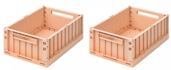 Aufbewahrungsbox 2-Set, Rose, Länge 25cm