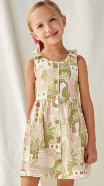 Kleid bedruckt, apfelgrün