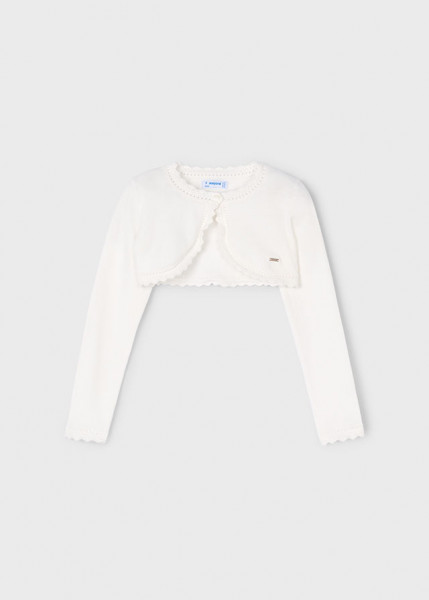 Bolero Strickjacke, roh