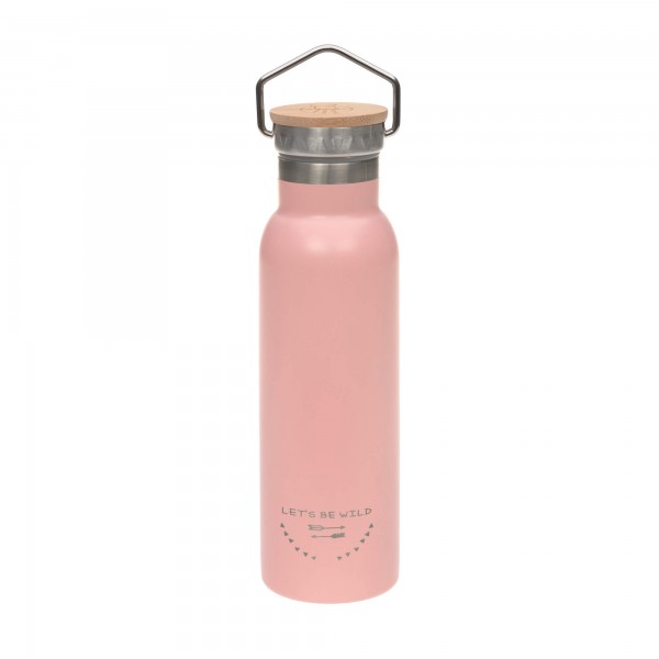 Trinkflasche aus Edelstahl, isoliert, rose 460 ml