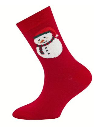 Socken Weihnachten Schneemann