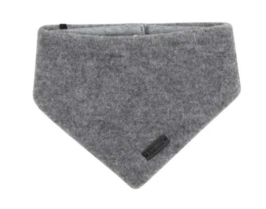 Baby Halstuch GOTS 100% bio Merinowolle Fleece, grau