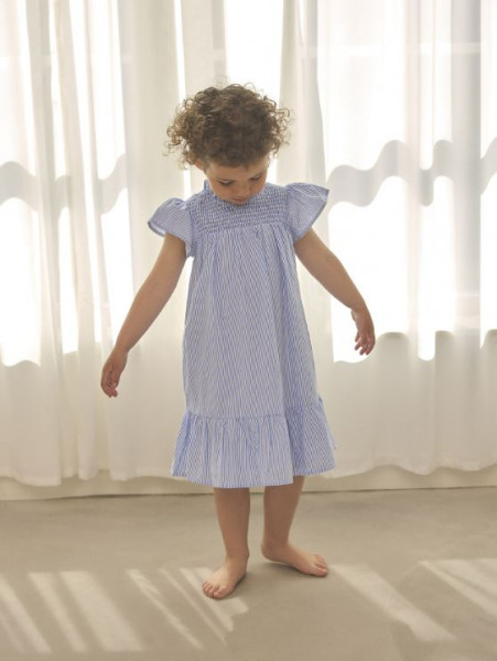 Kleid Blau/Streifen