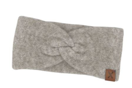Stirnband, braun-meliert, doppelt