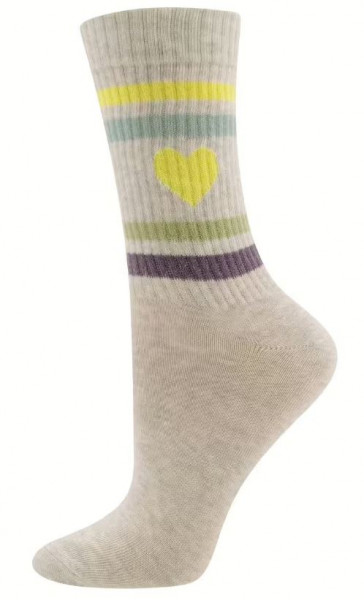 Socken Grau/Herz