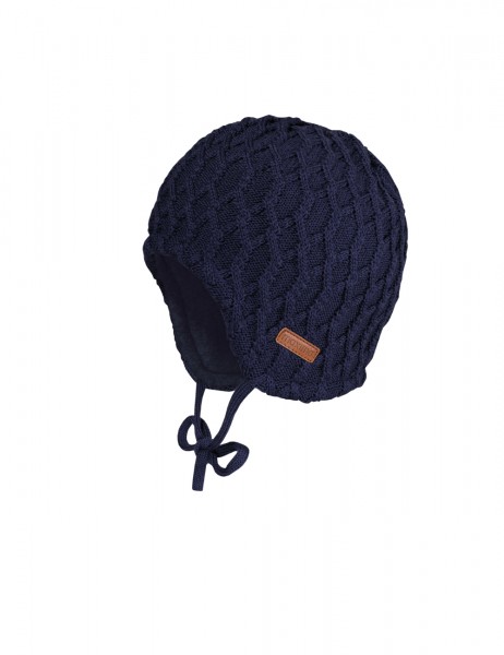 Mütze ausgenäht, navy