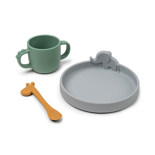 Peekaboo Geschirr-Set Deer friends Farbe Mix