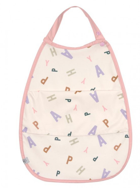 Lätzchen mit Auffangschutz Medium Rosa