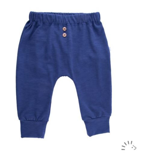 Hose Wolle-Seide GOTS, blau