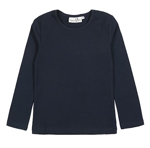Langarmshirt Basic Navy