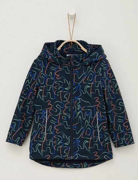 Softshelljacke mit Allover-Print