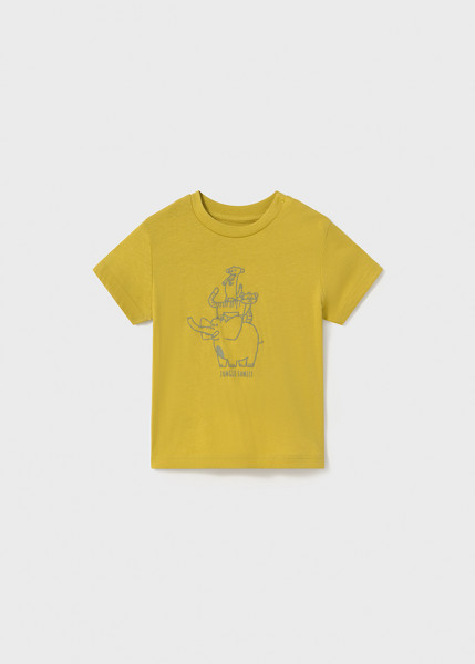 T-Shirt kurzarm jungle, gold