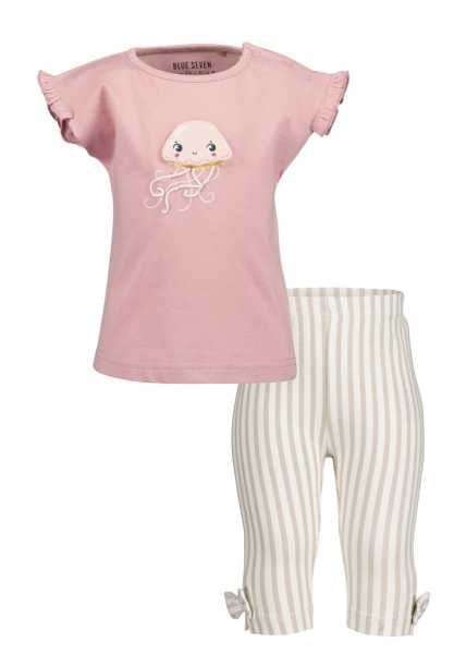 2er Set: Shirt+Capri, mauve