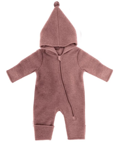 GOTS Baby-Overall Rosa meliert