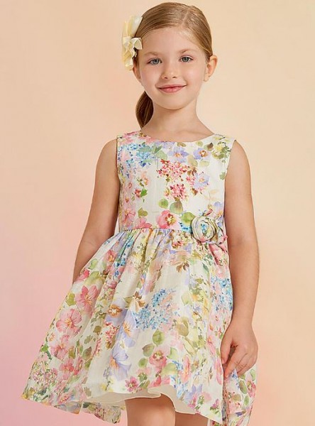 Kleid Leinenkleid bedruckt