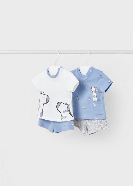 Shorts Grau Muster