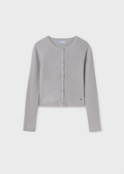 Strickjacke Ripp, silber
