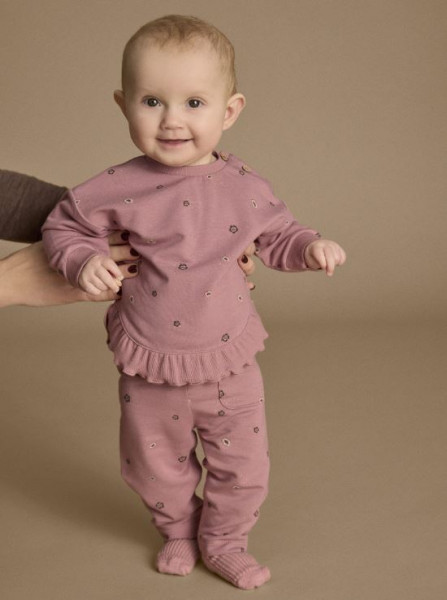 Sweatshirt Altrose/Blumen