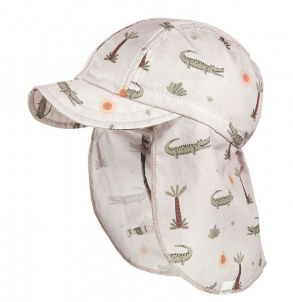 Baby Schildmütze, Nackenschutz, Krokodil