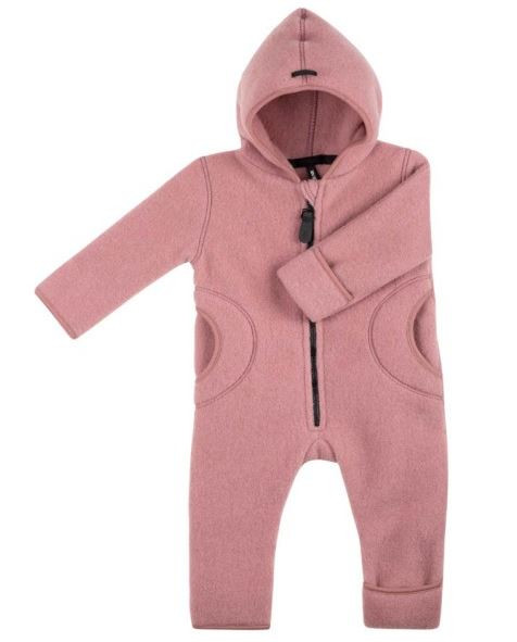 Overall GOTS Organic 100% Merinowolle Fleece, shadow rose