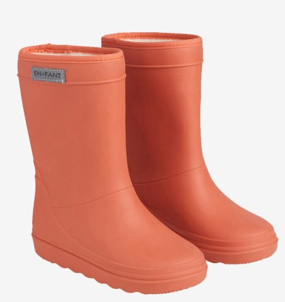 Thermo Gummistiefel Orange Rust