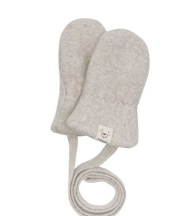 Baby-Fausthandschuhe GOTS Baumwolle beige