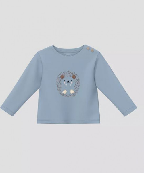 Langarmshirt Igel blau