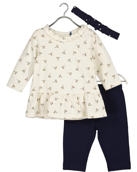 3er Set: Shirt+Hose+Band, offwhite