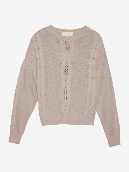 Pullover Baumwolle, Rose Smoke