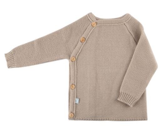 Wickelhemd Wollstrick Beige