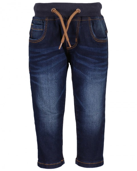 Schlupf-JogJeans, dk blau