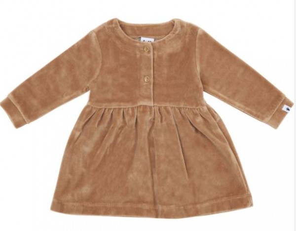 Kleid Velours Braun