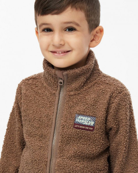 Teddy-Jacke Braun