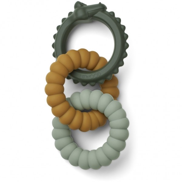 Beißring "Gilbert", crocodile green multi mix